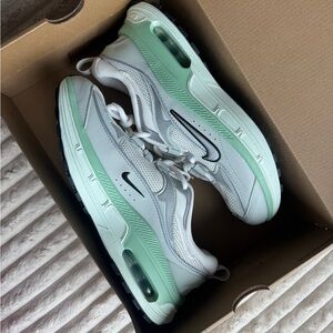 Nike Air Max White and Light Green Sneakers